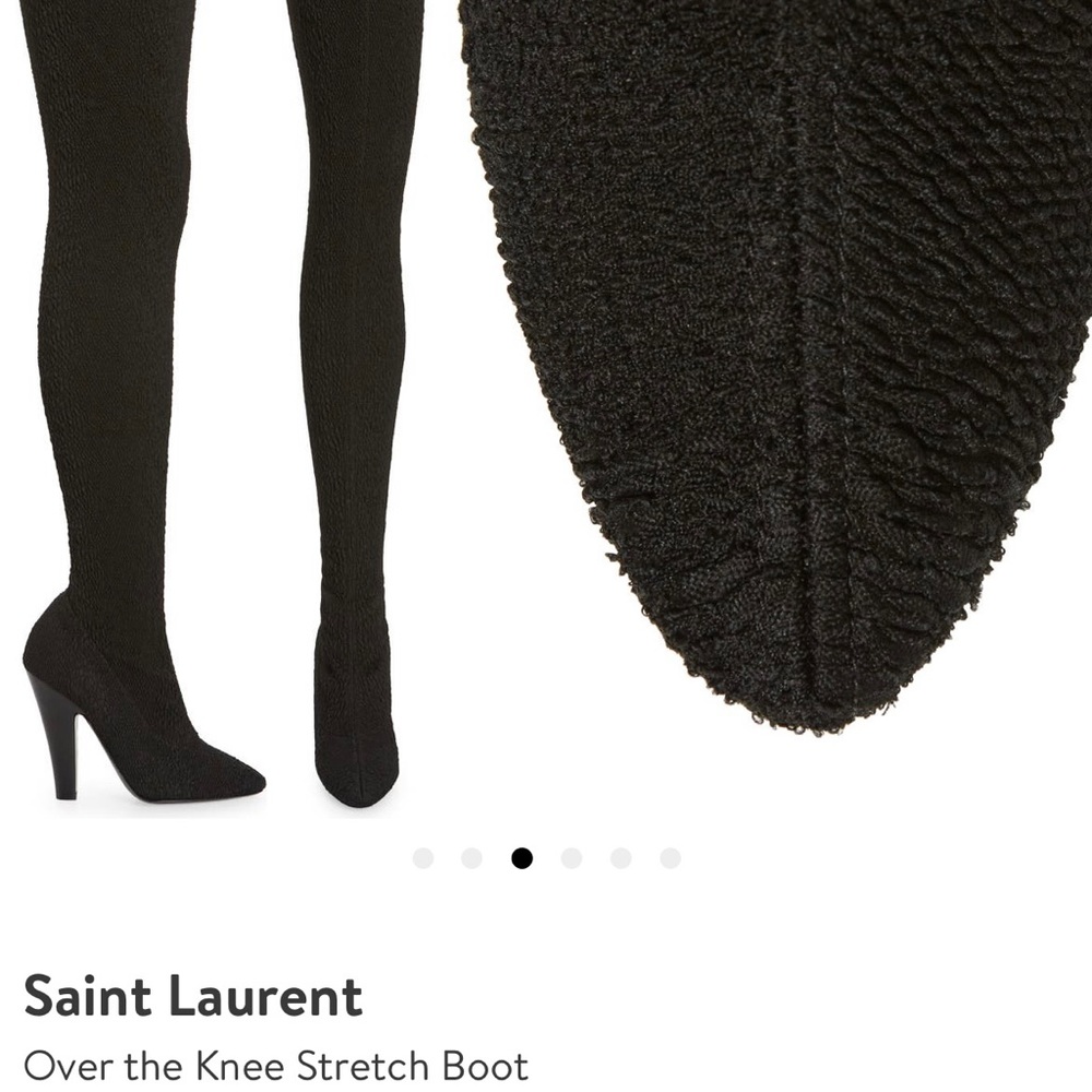 Saint Laurent 68 over the knee stretch boots